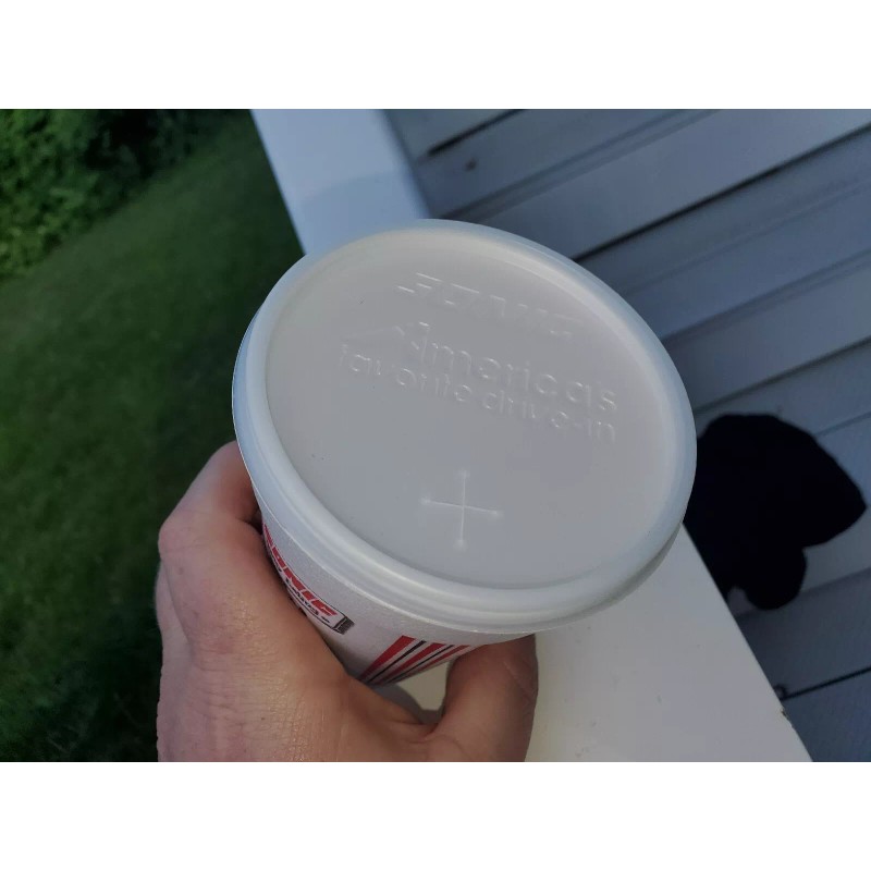 Vtg Styofoam 1980s 14 oz Cup Sonic Drive In Happy