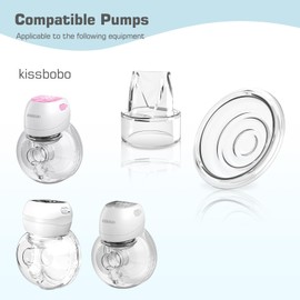 Kissbobo 4 pc Duckbill Valves, Compatible with KISSBOBO Wearable BreastPumps Replace Valves. Replace Pump Parts/Accessories