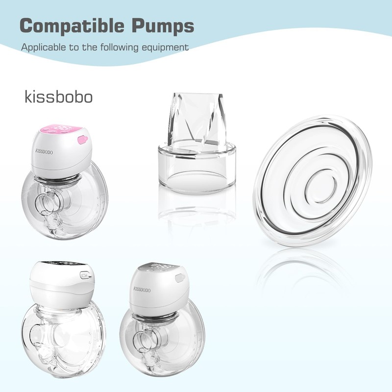 Kissbobo 4 pc Duckbill Valves, Compatible with KISSBOBO Wearable BreastPumps