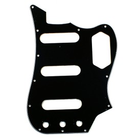 (E87) Custom Guitar Pickguard Fits Bass VI ,3ply Black