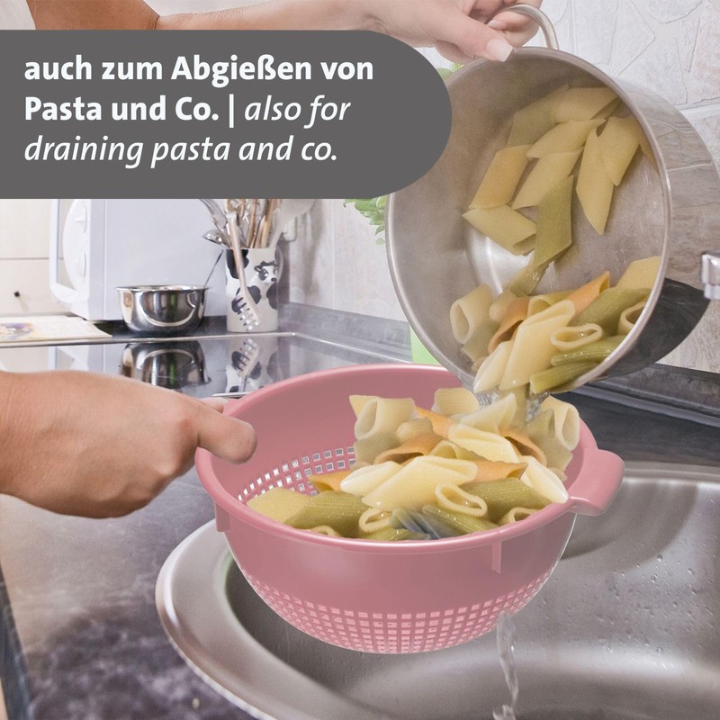 Westmark 2126221P Colander / Strainer with Recessed Handles and Attachment