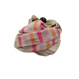 WRAPOVER 100% pure Cashmere Scarf, Super large size for Men and Women, Warm & Soft Pashmina scarves (Multicolor-orange-red)