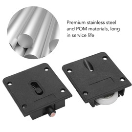 Moofey 4 Pairs 25 mm Closet Door Rollers, Sliding Cabinet Door Hardware, Closet Cabinet Wardrobe Sliding Pulley for Furniture