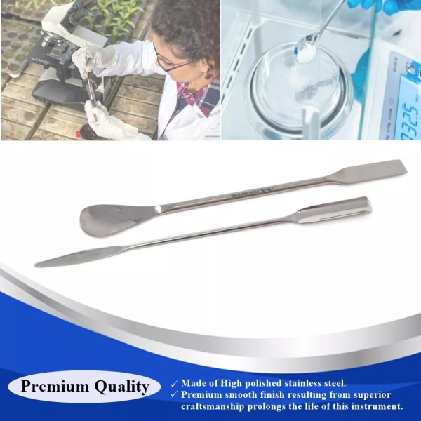 HTI Brand Lab Spatula Double Ended Mixing Spoon Tapered Scoop
