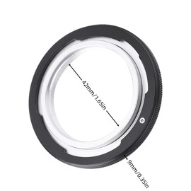 NIMOA Lens Mount Adapter, Metal Lens Adapter, M42-FD M42 Screw Lens for Canon FD F-1 A-1 T60 Film Camera Adapter