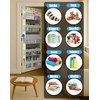 BRENIX Over the Door Organizer with 5 Large Pockets &
