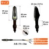 KSHOSIYOK Turn Signal, Motorcycle, Mini, Vehicle Inspection, Small, General, LED,