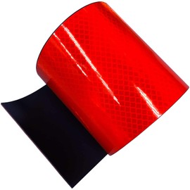 Nitto L Materials PHS-MAGNET100ORE Prism Reflective Magnet Sheet, 3.9 x 3.3 ft (100 mm x 1 m) Fluorescent Orange