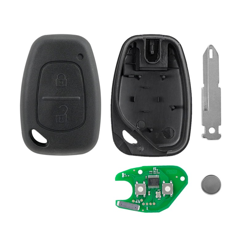 2 Buttons 433MHz Car Remote Key Fob For Vauxhall Vivaro