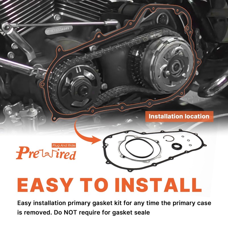 Prewired 2017-up Touring M8 Primary Cover Gasket Seal Kit for