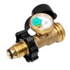 DOZYANT Universal Fit POL Propane Tank Adapter with Gauge -