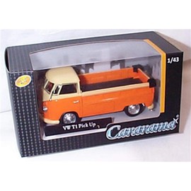 Corgi cararama cream orange volkswagen T1 pick up vehicle 1:43 scale diecast model