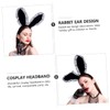 TOVINANNA 3pcs Rabbit Ears Lace Ear Hair Decor Party Headwear