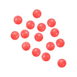 PATIKIL 6mm Luminous Fishing Beads, 200 Pieces Plastic Glow Fishing Bait Eggs Rig Bead Tackle Tool Round, Red
