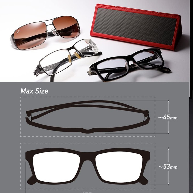 Deff WIZ Folding Glass Case (Black) Foldable Glasses Case