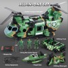 JOYIN 10-in-1 Military Helicopter Toys Set with Light, Sound, Trucks,