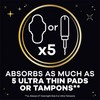 Always ZZZ Overnight Disposable Period Underwear for Women, Large, 360°