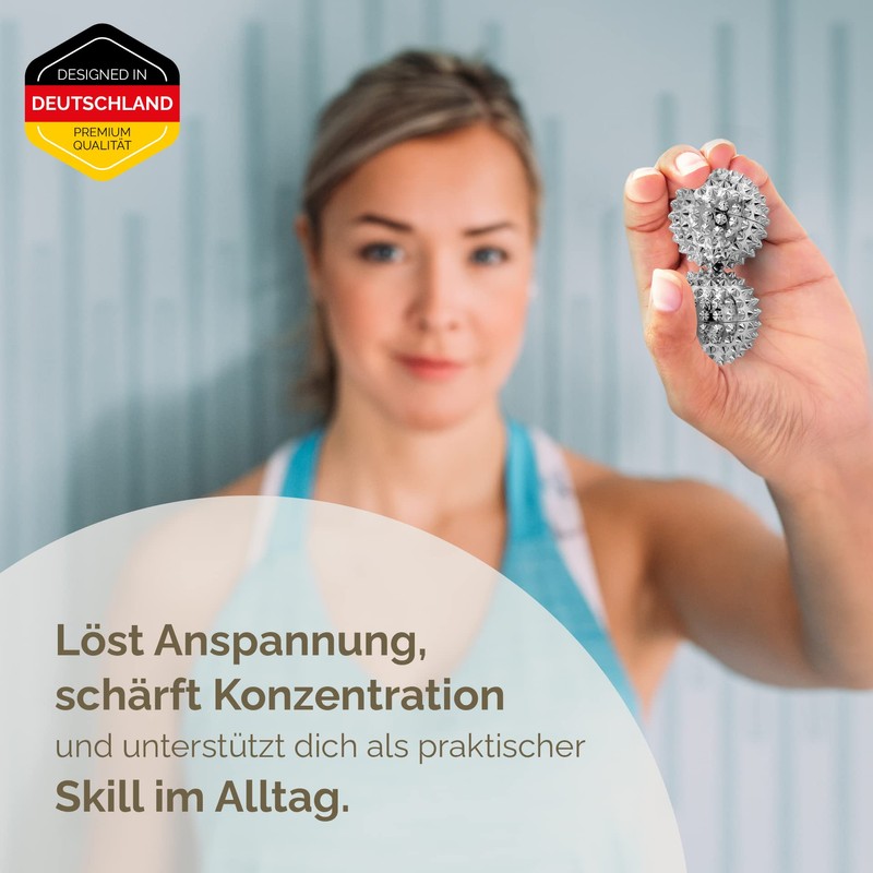 2x DBT Skills Igelball | Magnetischer Hochstress Akupressurball | zum