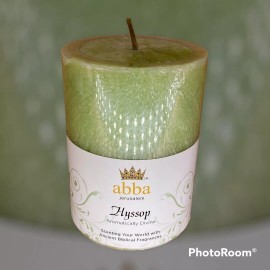 Abba Oil HYSSOP CANDLE PILLAR 4"