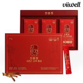 비웰 진홍정 6년근 고려 홍삼 30포 1박스 / 홍삼농축액 선물세트 Biwell Crimson Red 6-Year-Old Korean Red Ginseng 30 Packs 1 Box / Red Ginseng Concentrate Gift Set