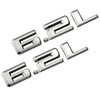 2pcs New 6.2L Emblems 3D Hood Badge Logo Compatible for