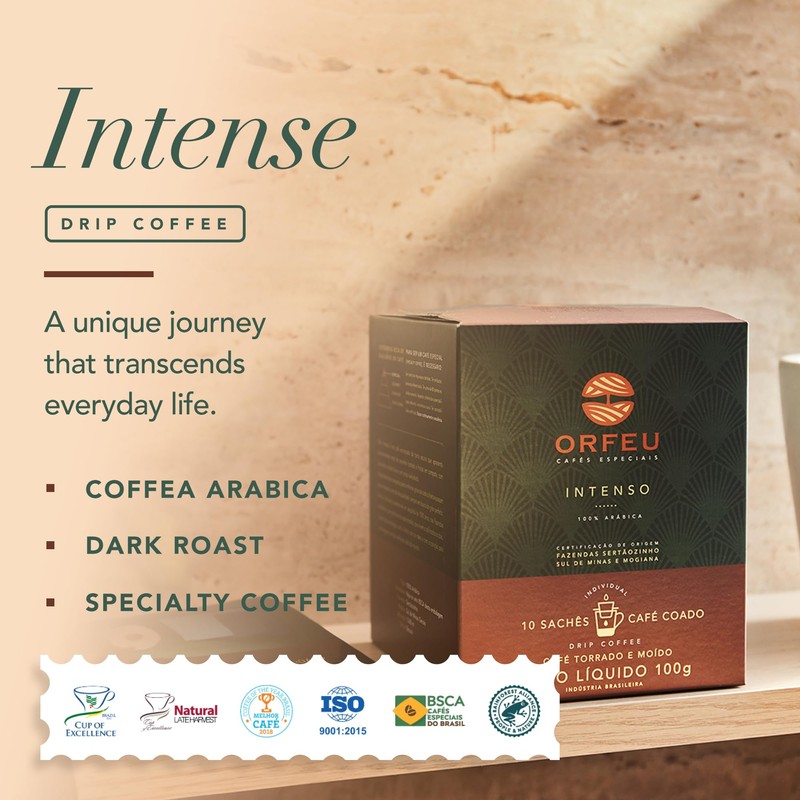ORFEU - Special Coffee Intense - Drip Sachet - 100%