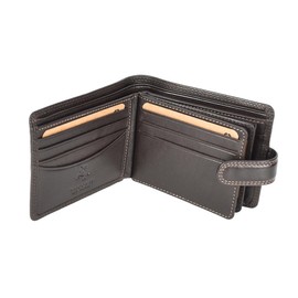 A1 FASHION GOODS Genuine Leather Bifold Wallet, RFID-Blocking with Gift Box, Cards Coins Notes ID Photo Organiser Black and Brown Colour Option Miles (Brown)