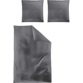Irisette Tencel™ Lyocell Bed Linen Dark Grey Size 135 x 200 cm (80 x 80 cm)