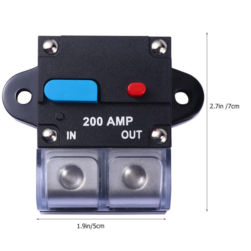 CHILDWEET Breaker with Manual Reset Button for Car Accessories High