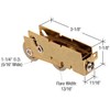 Sliding Glass Patio Door Tandem Roller for Guaranteed Products Doors, 1-1/4" Steel Ball Bearing - Pa