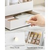 Vlando Makeup Organzier,Vanity Organizer with Drawers, PU Leather Skincare Organizer