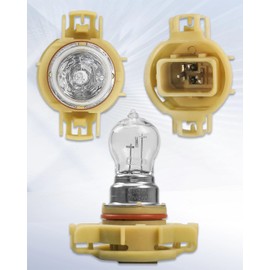 TIKSCIENCE PSX24W 2504 4300K Headlight Bulb 12V 24W, Car Daytime Running Lights Automotive Clear Glass Bulbs Yellow,2Pcs
