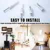 Laffeya Drywall Anchor Kit - 60 Pieces, Self-Drilling Plastic Anchors