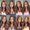 BilltiiWW Highlight Bundles Human Hair P430 Brown and Light Brown