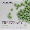 Lakeland Freezeasy Peel Off Freezer Labels, 4cm x 5cm, White