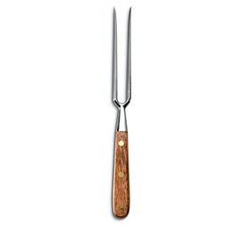 AUSONIA - 64410 Forged Meat Cooking Fork Carving Fork CM 28 with Wooden Handle
