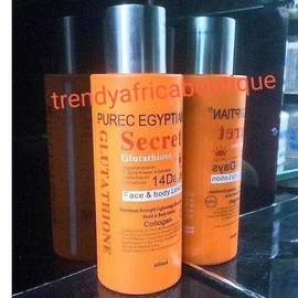 SDGL Original Purec Egyptian Secret GLUTATHION Face & Body Lotion 400ml X 1 SPF 30
