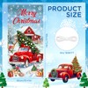 Red Car Christmas Door Cover