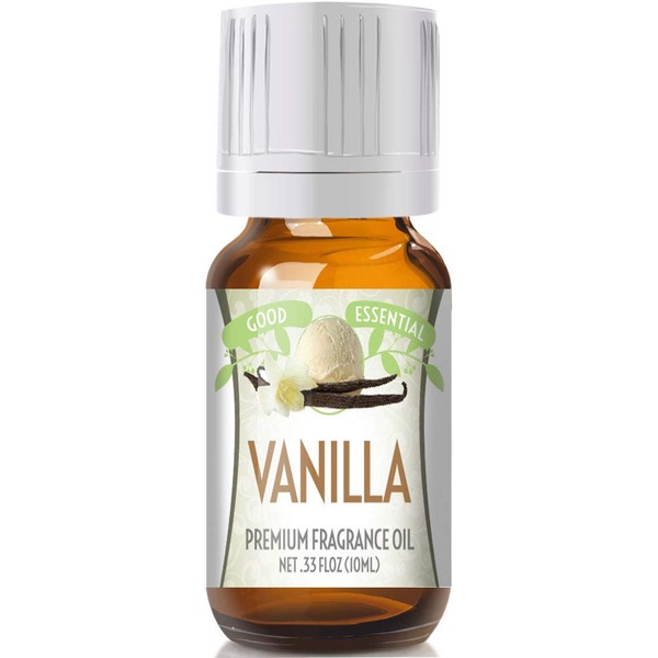 Vanilla Scented Oil by Good Essential (Premium Grade Fragrance Oil) - Perfect for Aromatherapy, Soaps, Candles, Slime, Lotions, and More!