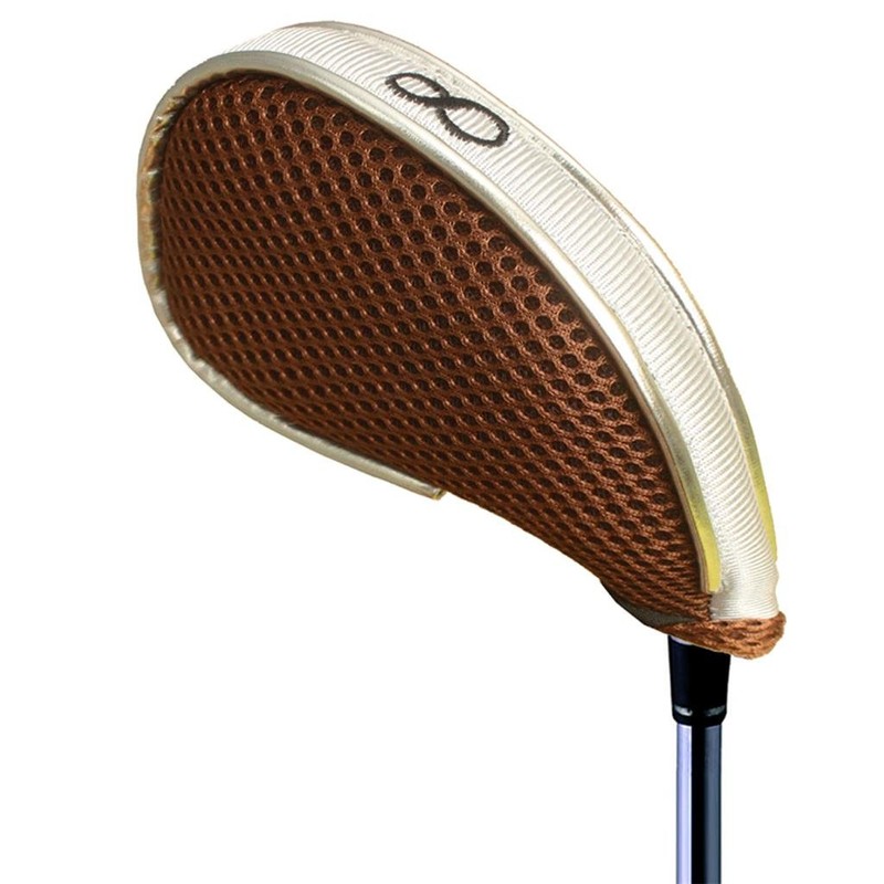 Andux Mesh Golf Iron Headcover with Zipper for Left &