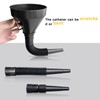 Gift2u 2pcs Wide Mouth Oil Funnel, Plastic Automotive Flexible Funnel
