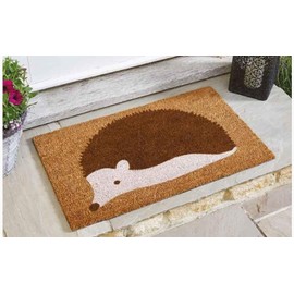 Garden Mile Hedgehog Coir door mats | Durable Door Mats Indoor and Outdoor | Natural Coir Weather Resistant Eco-friendly Entrance front door mat | outside door mats for front door (Hedgehog Spike)