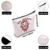 ZJXHPO Anime Cosmetic Bag let's Misbehave Makeup Bag With Zipper