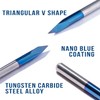 1/8” Shank CNC Router Bits Kit for All Purpose, Triangular