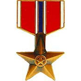 EagleEmblems P14926 PIN-Medal,Bronze Star (1-3/16'')