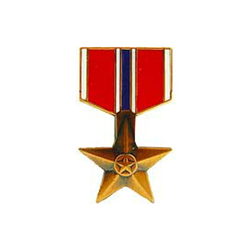 EagleEmblems P14926 PIN-Medal,Bronze Star (1-3/16'')