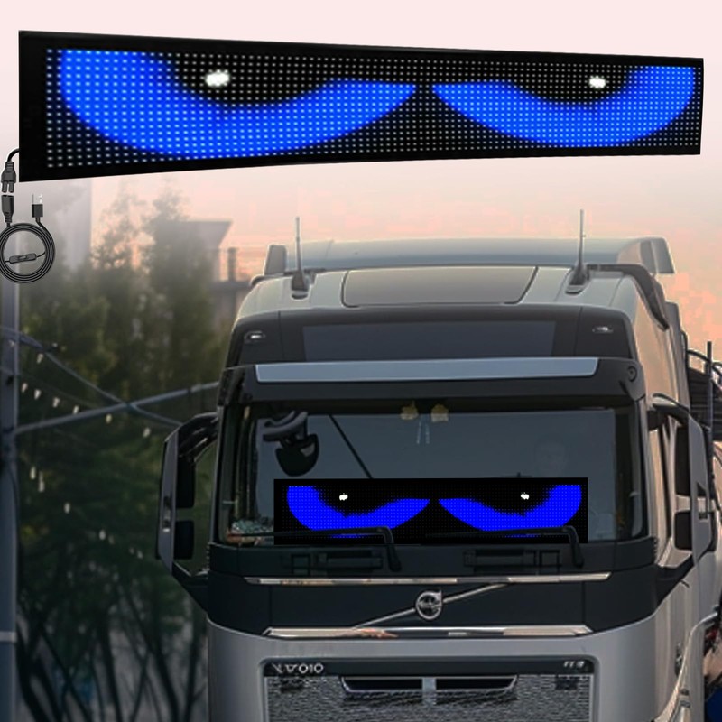 Programmable LED Scrolling Sign 35.3" x 7.5", Flexible RGB LED