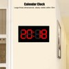Household Acrylic Digital 3D Clock Remote Control Perpetual Calendar Alarm