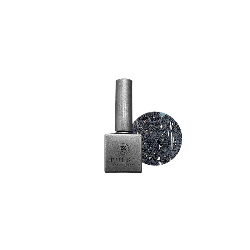 First Street Pulse Gel gst333 dark floral pixie reflective glitter