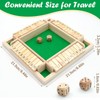 4 Player Shut The Box Game, Wooden Board Game, Classic